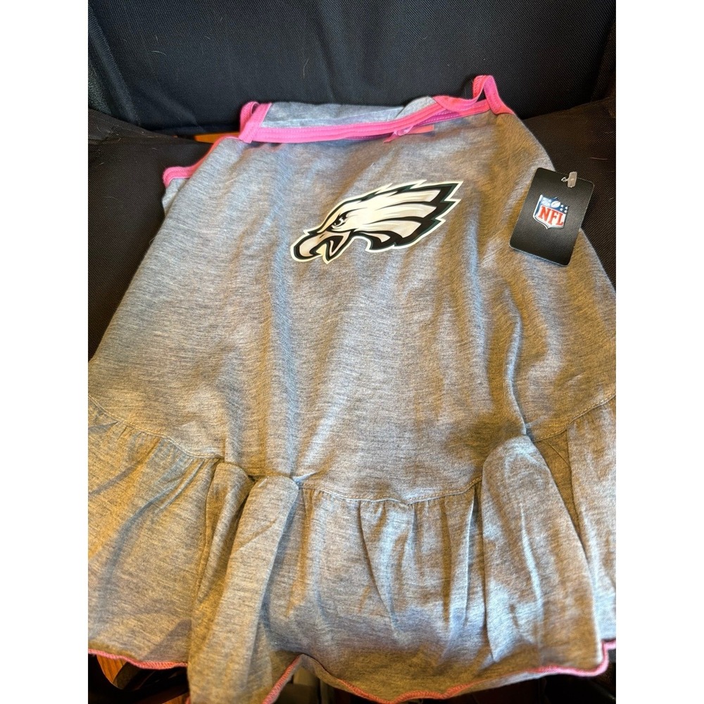 Philadelphia Eagles Doggie XL dress Grey & Pink